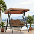 Custom Balcony Aluminum Alloy Garden Swing Chairs Patio Outdoor Rocking Rope Two People Seating Outdoor Swing Chair