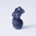 HZ Wholesale Crystal Women Shape Blue Aventurine Crystal Torso Statue Carved Goddess Model Body