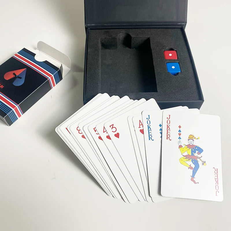 High-end Luxury Casino Entertainment Board Game Playing Poker Cards Custom Printed logo