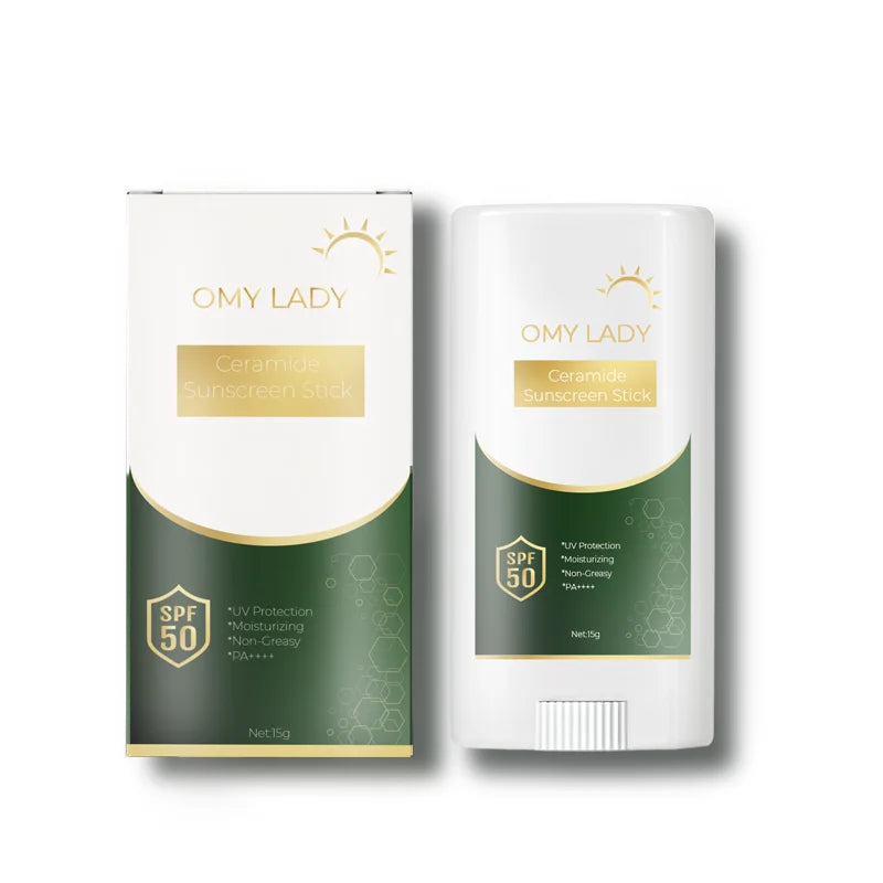 Portable Sunscreen Stick SPF50+PA++++ - Non-Greasy Face Serum Base Travel-Friendly Reapplication