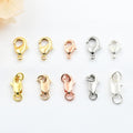 Wholesale Jewelry Accessories Components Brass Clasp Diy Necklace Bracelet Lobster Clasps for Jewelry Making