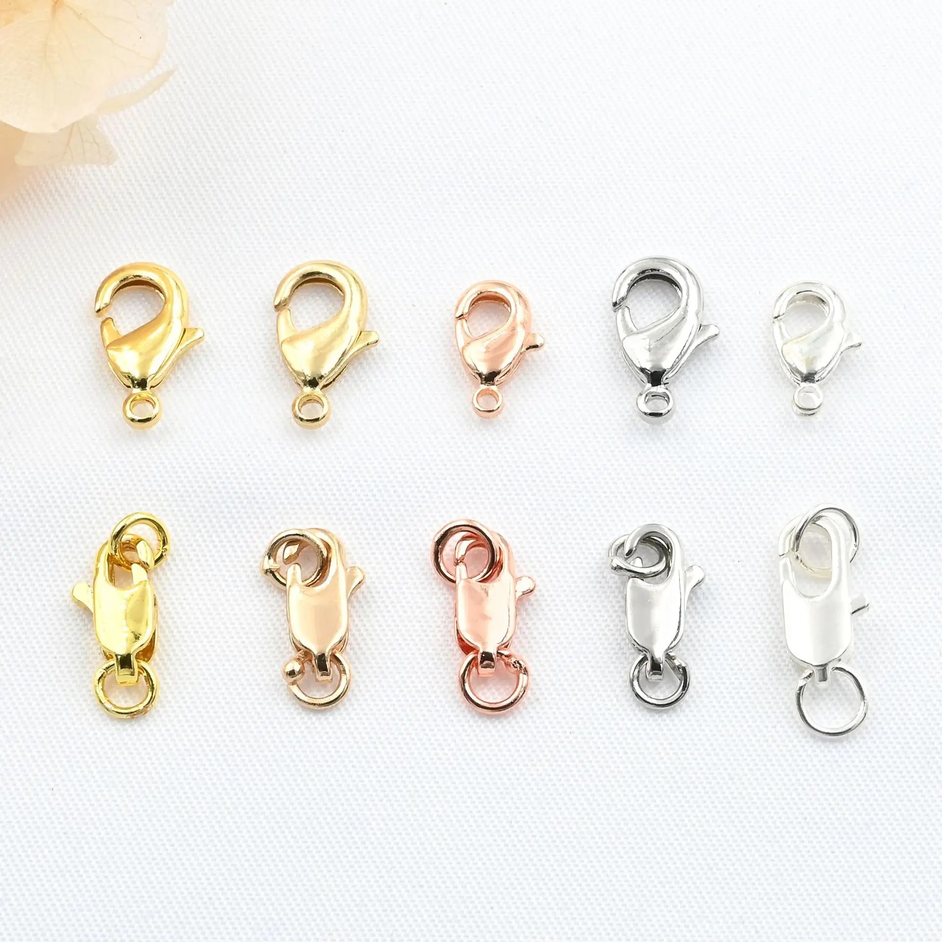 Wholesale Jewelry Accessories Components Brass Clasp Diy Necklace Bracelet Lobster Clasps for Jewelry Making