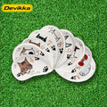 Devikka Konday OEM Customizable Waterproof PU Leather Lightweight White Golf Iron Headcover Set Custom Logo HC-09B