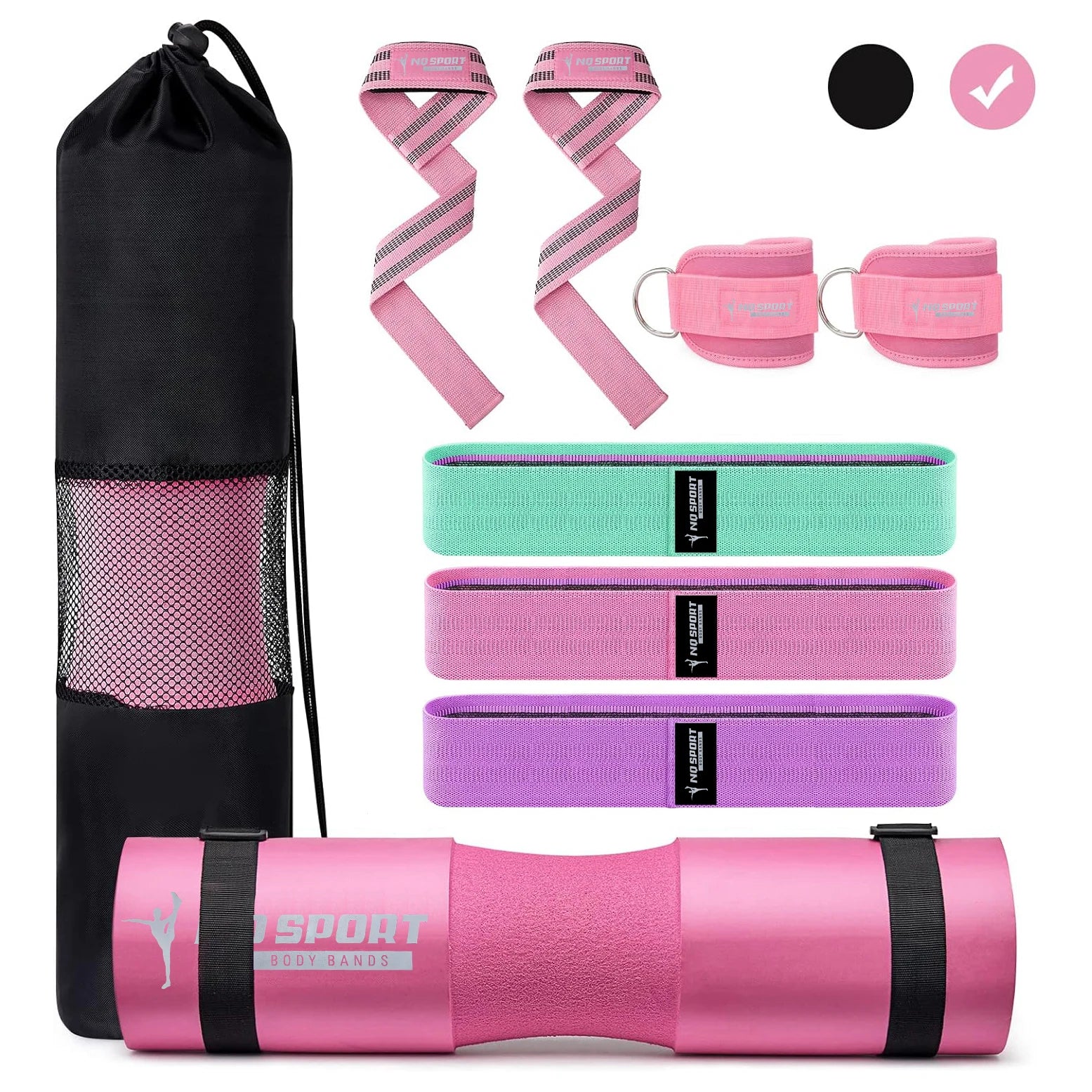 NQ SPORTS Custom Logo Foam Neck Barbell Pad Eco Gym Weight Lifting Shoulder Protective Squat Pad for Muscle Exercise