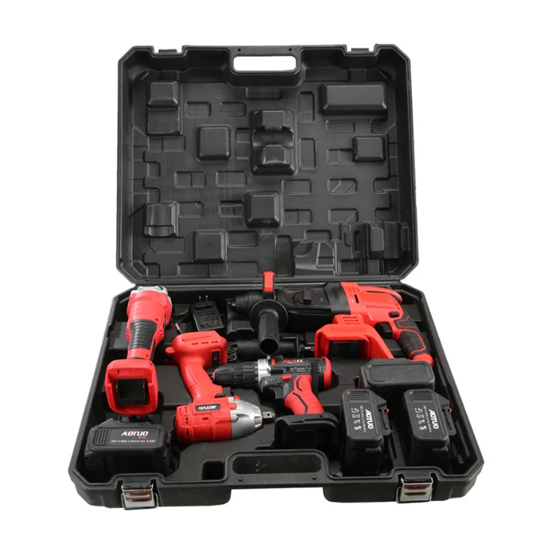 21V Portable Cordless 4Ah 4 Batteries 4 1 Combo Set for Industrial Electric Tools Brushless Lithium Power Drills Kit 1 OEM