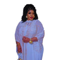 Unique African Dresses for Women Clothing Rhinestone Vijora African Dresses Sleek Women Two Piece Set