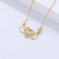 Valentine's Gift Luxury 925 Sterling Silver 18k Gold Plated Jewelry Cable Chain Cubic Zirconia Heart Pendant Necklaces for Girls