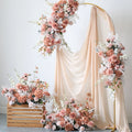 Wedding Arch Veil Artificial Flower Backdrop Decoration Party Flower Arrangement