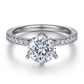 Wholesale Wedding Rings Iced Out Jewellery Rhodium Plated Silver Rings 925 for Women