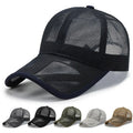 Fashionable Lightweight Summer 6-Panel Mesh Curve Brim Snapback Cap for Men Breathable Sports Baseball Cap for Running