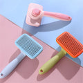 Pet Hair Removal Brushes Self-Cleaning Comb for Cats Dogs Floating Hair Cleaning Cat Comb Dog Cat Hair Removal Brush