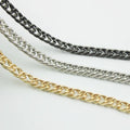 Deepeel L1-22 7mm Bag Accessories Double Knit Double Ring Chain Handbag Shoulder Crossbody Strap Purse Bags Chain