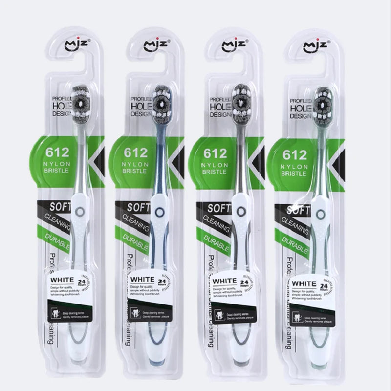 Best-selling Adult Hard Bristle Toothbrush with 360-Degree Cleaning Nylon Bristles in Stock