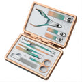 Professional 10-Piece Nail Clipper Set Stainless Steel Ingrown Toenail Cutter Tools Aluminium Case Manicure Set Fingers Perfect