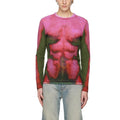 Custom High Quality Men's Shirts Stretch Nylon Jersey Graphic Printed T Shirt Layered Tight Design Tshirt for Men