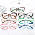 New Anti Blue Light Glasses Retro Square Personality Cat Eye Glasses Optical Frame