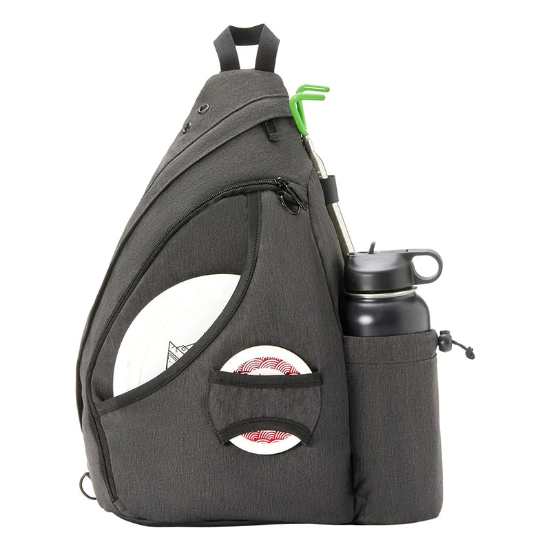 Disc Golf Bag with Retriever Holder Disc Golf Accessories Bag With Adjustable Strap Disc Golf Backpack with 8-10 Capacity