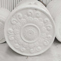 European Modern Design Plastic Gypsum Cornice Ceiling Centre Lamp Panel Interior Decoration Apartments Hotels Light Painted