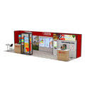 10x10ft Large Size Modular Trade Show Booth Easy Setup Reusable Aluminum Customized Dye-sublimation Fabric Lightweight