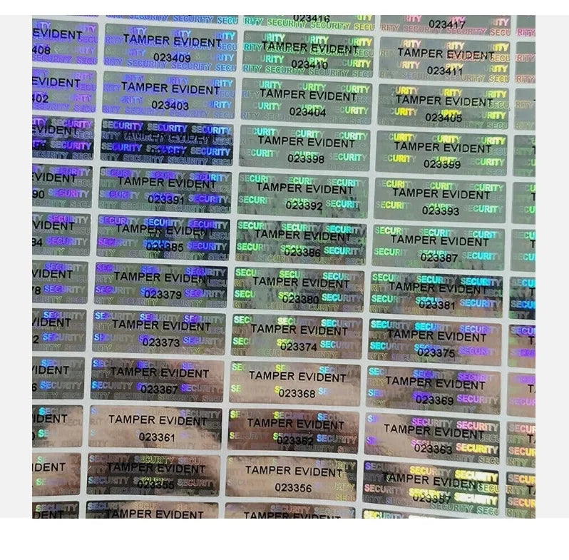 KYW Security Hologram Sticker 3D Hologram Void Label Warranty Reflective Sticker Printing
