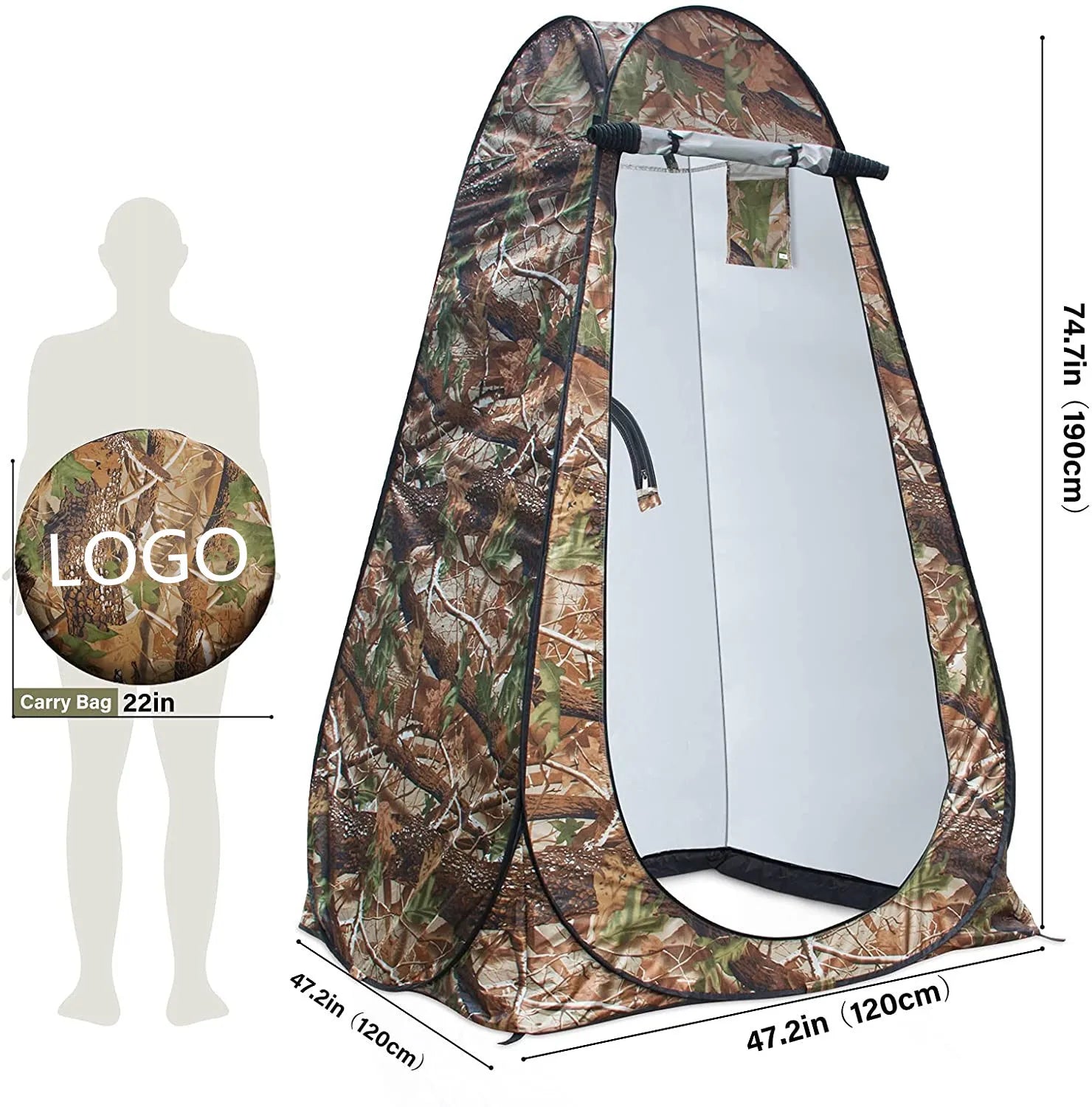 Woqi Pop up Privacy Tent Shower Tent Portable Outdoor Camping Bathroom Toilet Tent UPF40+ Waterproof