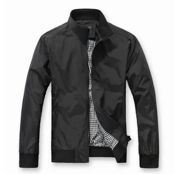 Custom Logo Men's Clothes Fall Winter Jacket for Men Windproof Autumn Long Sleeve Casual Business Jacket