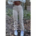 Fengway Custom Multi-Pocket Cargo Pants Sport Casual Jogger Track Pants Streetwear Women Flare Cargo Pants