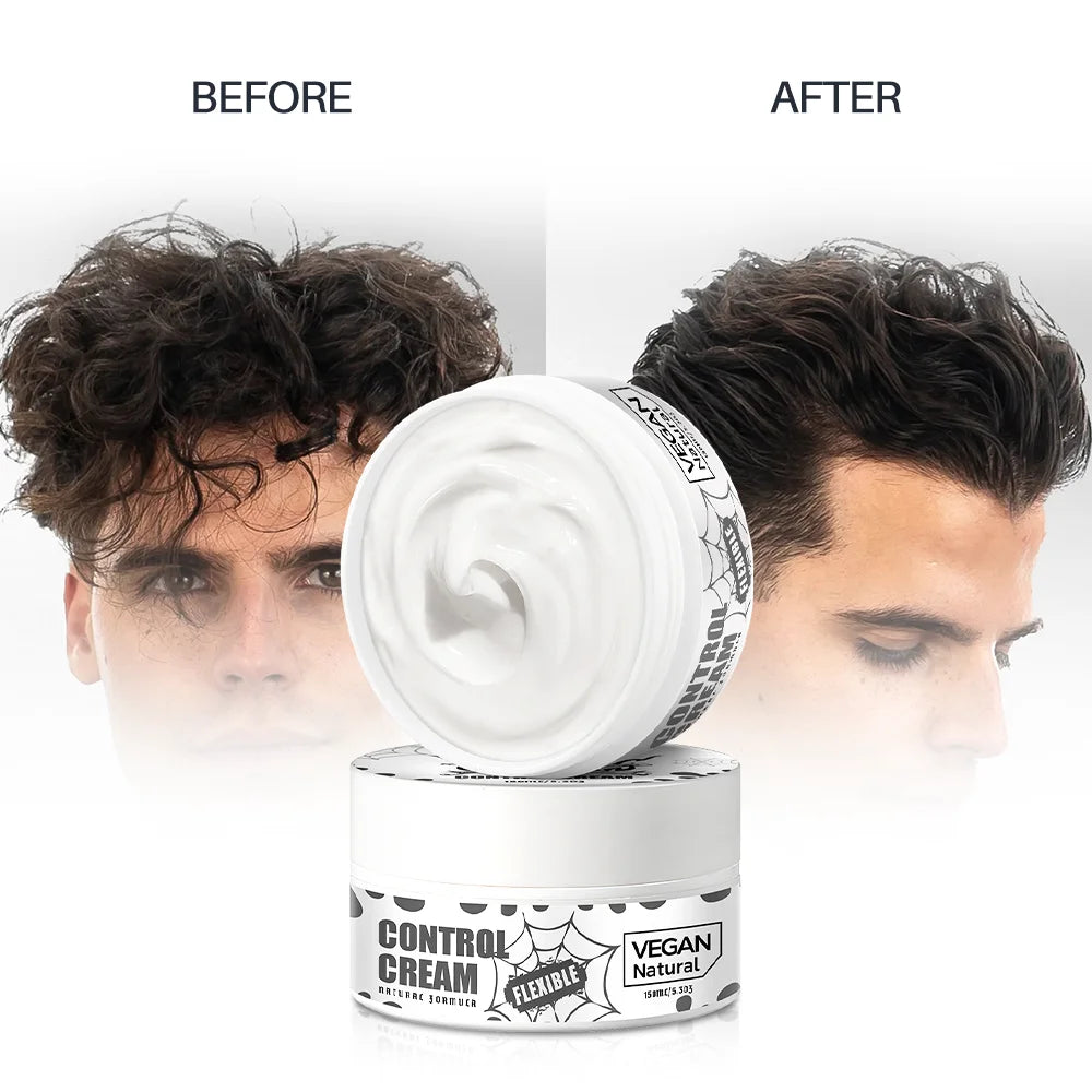 BARBERPASSION CPNP GMPC Certificate Beach Wave Control Cream Curly Hair Curl Styling Defining Cream for Men Private Label