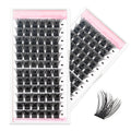 80d 320 240pcs 40d Brown Diy  Pre-cut Segment Cluster Lashes Mink Eyelash Extensions Kit Private Label Custom Segmentation D