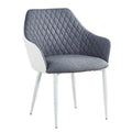 The New 2025 Hot Roll Back Velvet Dining Chair with Armrest Around