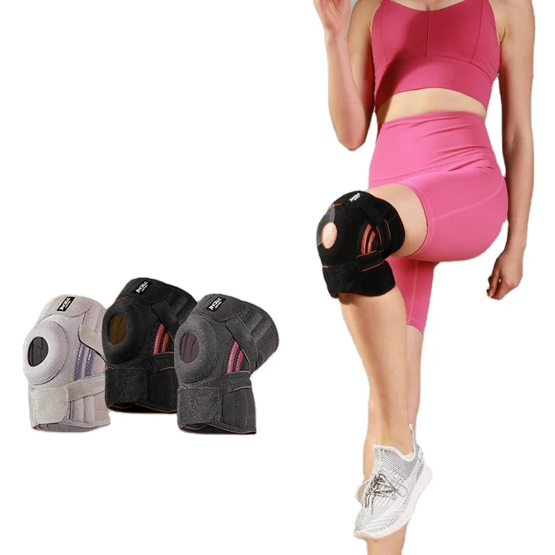 JINGBA OEM/ODM Knee Brace for Knee Pain with Patella Gel Pad Side Stabilizers Knee Support for Outdoor Sports Tear Injury Relief