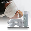 Custom Silk Eyemask Oem Logo Design Elastic Band Women Satin Sleeping Beauty Spa Eye Mask Shade