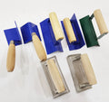 Green Corner Trowel Inside  Sharp With Wooden Handle for Concrete Tools