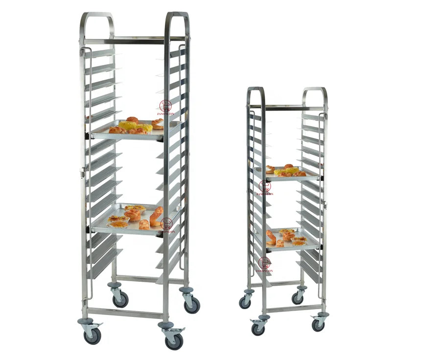 Commercial Equipment Bakery Tray Trolley Cart Sheet Pan Rack for 16pans Storage Cooling Rack 40*60CM Bakery Tray Rack Trolley