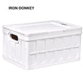 IRONDONKEY 35L 55L  PP Foldable Camping Box Plastic Outdoor Storage Box Home Car Multifunctional Container