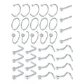 G23 Titanium Nose Rings Studs L Shape Nostril Piercing Rings Titanium Jewelry  for Women Men