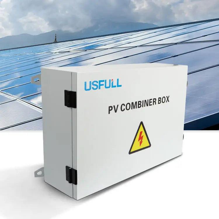 USFULL 4in 1out PV Solar 500V 1000V 1500V Combiner Box IP65 With Anti-reverse Diode for Solar Power System  Lightning Protection