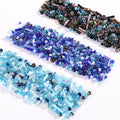 HFour Factory Wholesale 3D Glass Seed Beads 12 Colors Mix Sizes Flatback for Jewelry Making Sew-On Loose Rhinestones for Bags