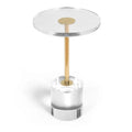 Modern Luxury round Sofa End Side Table Transparent Acrylic Coffee Table Foldable Home Furniture for Living Room Factory Price