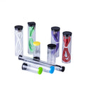 Wholesale Customizable Clear/Transparent Cylinder Shaped Plastic Tube Packaging Screen Printing for T-shirts Stickers Craft