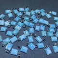 Wholesale Fashion Custom Natural Healing Stones Jewelry 925 Silver Larimar Pendant Necklace
