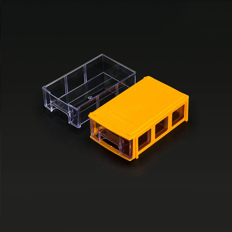 LEADLOONG F0 Yellow 140x90x40mm ABS/PS Plastic Multi-functional Living Room Storage Cabinet & Rack for Tools Jewelry