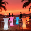 High Cocktail bar Tables /Light up LED Bar Cocktail Table for Party Event Nightclub Wedding Bar Use