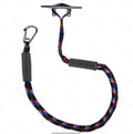 4ft 2200lbs Polyethylene Bungee Dock Line Tie Rope with Foam Float 316 Stainless Steel Hook for Boats Model BR-09