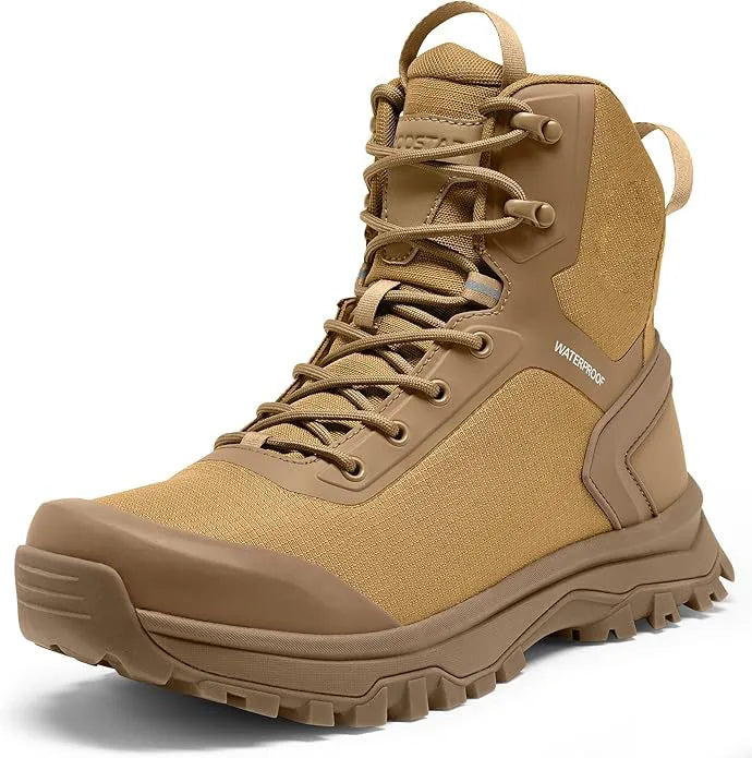 Mens Waterproof Side Zipper Breathable Outdoor Lightweight Insulation Hunting Work Boots