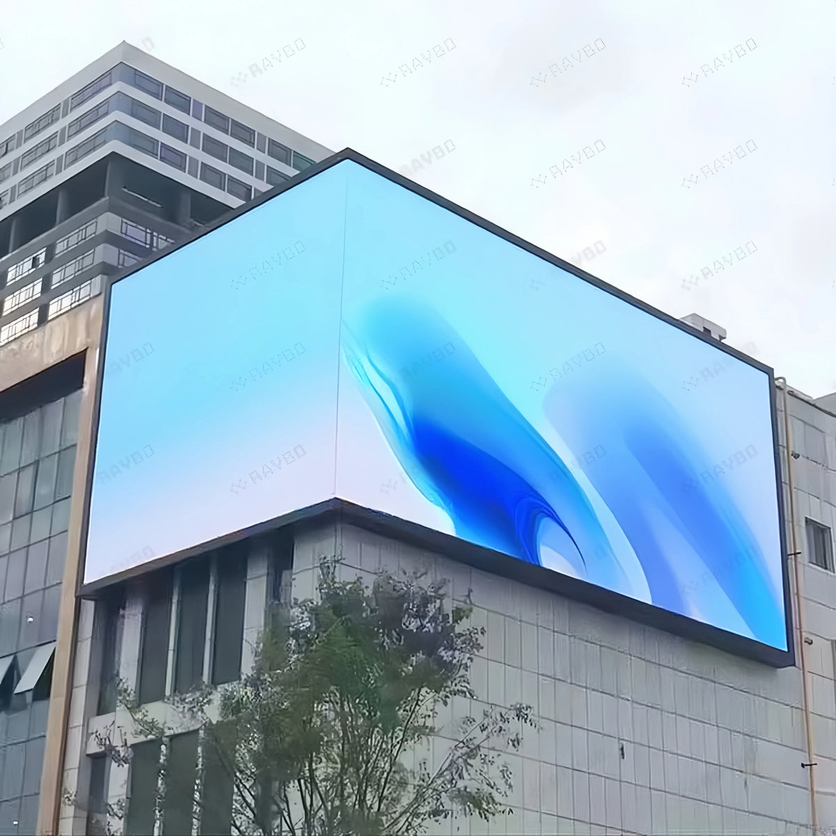 RAYBO Outdoor P4.81 Fixed LED Display Screen for Commercial Advertising High-Definition Waterproof LED Digital Signage MegaBDM