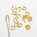 Stainless Steel Wholesale Metal Closure Clasp Wire Protector U Shape Guardian Clamp Wire Guard Jewelry Findings and Components