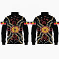 Custom 3D Digital Print Full Zipper up Fleece Casual Autumn Windproof Outdoor Flare Sleeve Unisex Hoodie