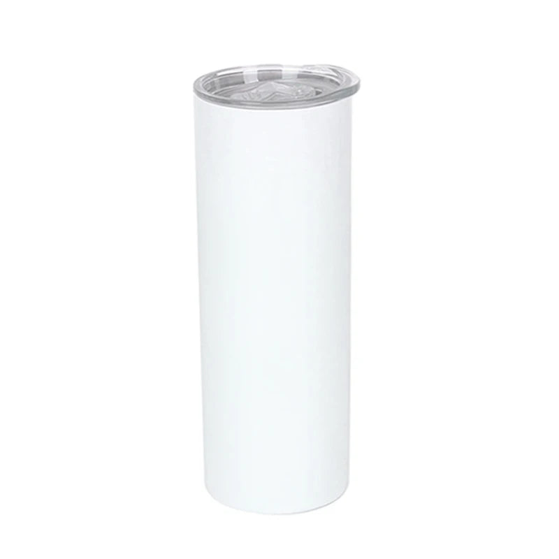 New Arrival Double Wall 20oz Stainless Steel Tumbler With Straw Matted Insulated Vacuum Cup Matte Skinny Sublimation Tumblers