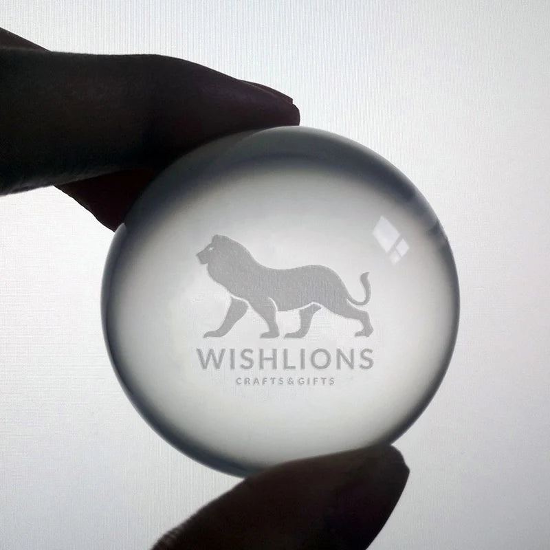 Wholesale Cheap Price 3d Laser Etched Crystal Ball Custom Engraving Logo 40mm Crystal Glass Ball Gifts